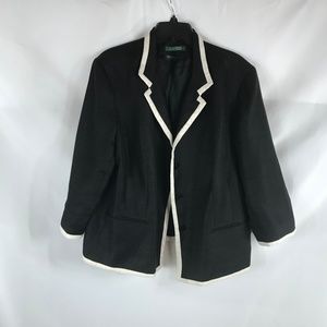 RALPH LAUREN BLACK SIZE 18W BLAZER